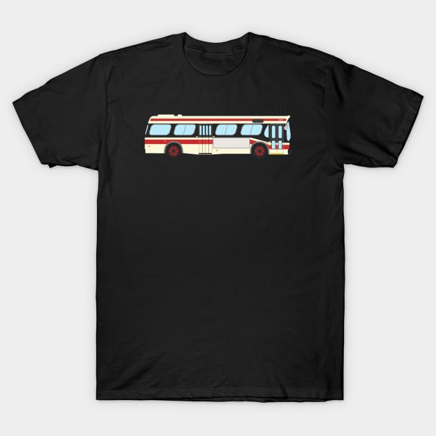 Toronto TTC GM New Look "Fishbowl" Bus T-Shirt by StrayKoi